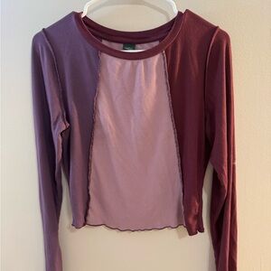Wild Fable Colorblock Long Sleeve Top